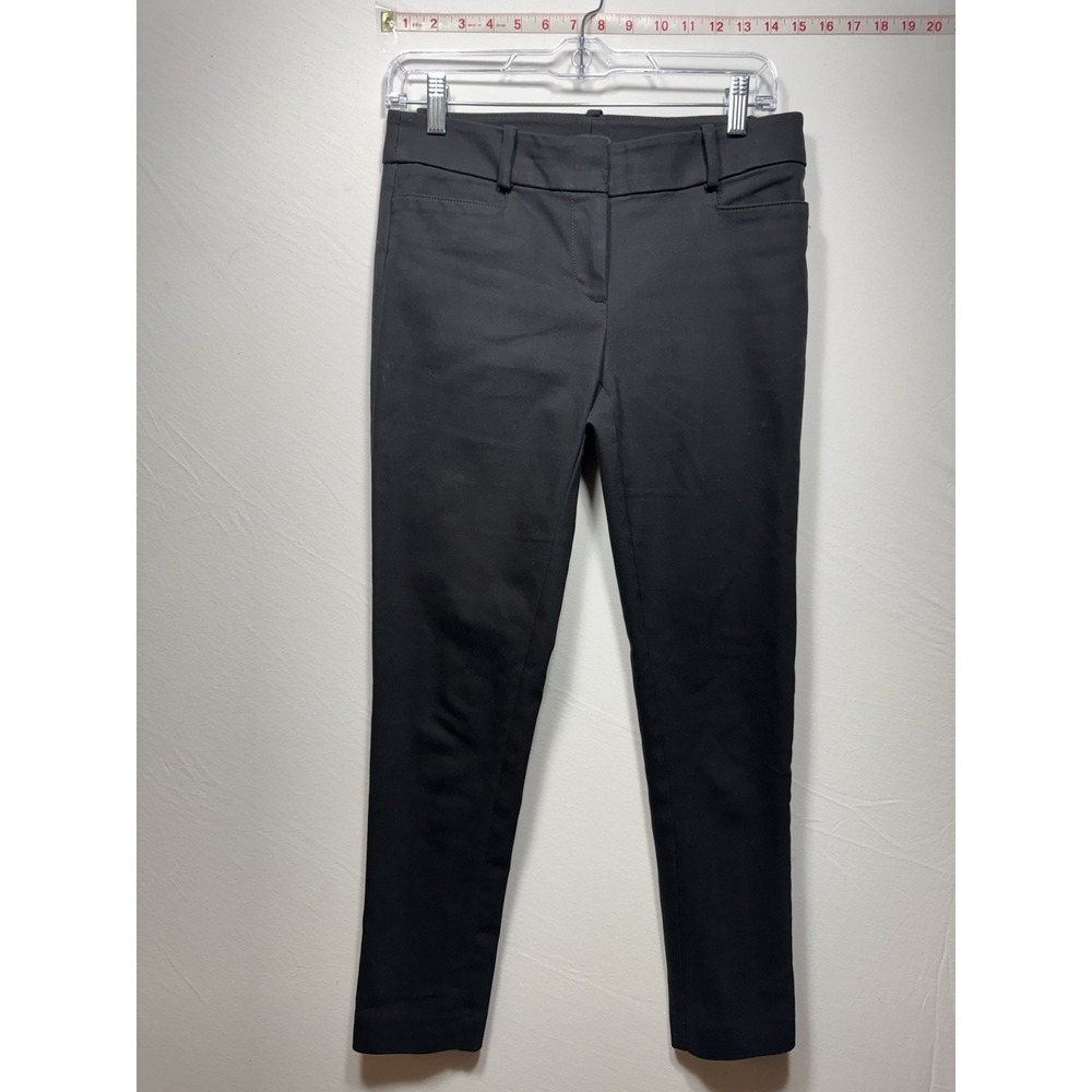 Ann Taylor Loft Skinny Black Dress Pants, 27" Inseam, Size 0